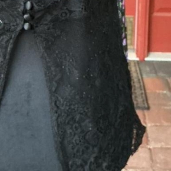 Victoria's Secret Black and Purple Floral Fairy Boho Glam Camisole - Picture 6 of 6